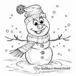 Snowy Winter Wonderland Coloring Pages 2