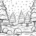 Snowy Winter Wonderland Coloring Pages 3