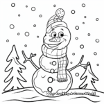 Snowy Winter Wonderland Coloring Pages 4