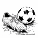 Soccer Ball and Cleats Coloring Pages 4