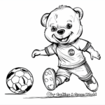 Soccer Build a Bear Coloring Pages for Sports Lovers 1
