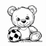 Soccer Build a Bear Coloring Pages for Sports Lovers 3