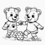 Soccer Build a Bear Coloring Pages for Sports Lovers 4