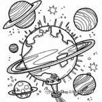 Solar System Globe Coloring Pages 3