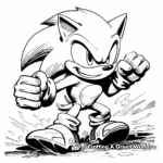 Sonic the Hedgehog Comic Book Coloring Pages 1