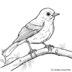 Soothing Baby Nightingale Coloring Sheets for Adults 4