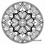 Sophisticated Circular Geometric Mandala Coloring Pages 3