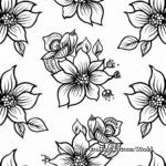 Sophisticated Henna Pattern Coloring Pages 4