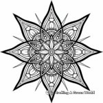 Sophisticated Star Mandala Coloring Pages for Adults 1