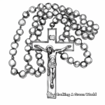 Sorrowful Mystery Rosary Coloring Sheets 1