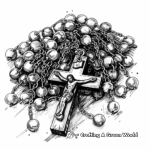 Sorrowful Mystery Rosary Coloring Sheets 3