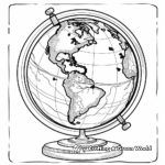 Southern Hemisphere Globe Coloring Pages 1