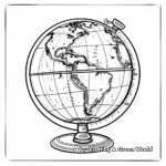 Southern Hemisphere Globe Coloring Pages 2