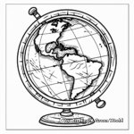 Southern Hemisphere Globe Coloring Pages 3