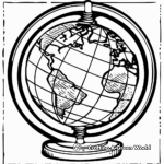Southern Hemisphere Globe Coloring Pages 4