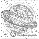 Space Theme Dot Planet Coloring Pages 1