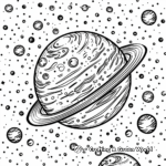 Space Theme Dot Planet Coloring Pages 2