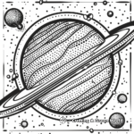 Space Theme Dot Planet Coloring Pages 3