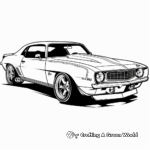 Special Edition Camaro: Hot Wheels 50th Anniversary Coloring Pages 1