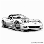 Spectacular Corvette Grand Sport Coloring Pages 1