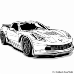 Spectacular Corvette Grand Sport Coloring Pages 2