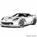 Spectacular Corvette Grand Sport Coloring Pages 3