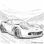 Spectacular Corvette Grand Sport Coloring Pages 4