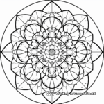 Spiritual Mandala Faith Coloring Pages 2