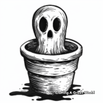 Spooky Halloween Cup Páginas para colorear 4