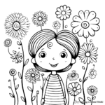 Spring Flowers Coloring Pages 2