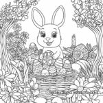 Springtime Easter Scenery Coloring Pages 4