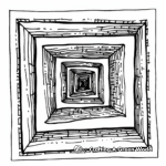 Square within Square: Layered Squares Coloring Pages 3
