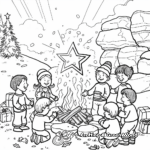 Star of Bethlehem Christmas Story Coloring Pages 3
