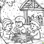 Star of Bethlehem Christmas Story Coloring Pages 4