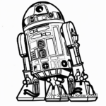 Star Wars Themed R2D2 Coloring Pages 1