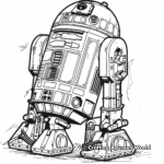 Star Wars Themed R2D2 Coloring Pages 2