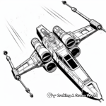 Star Wars Themed X-Wing Coloring Pages 2