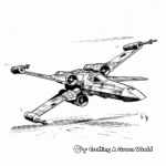 Star Wars Themed X-Wing Coloring Pages 4