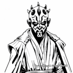 Star Wars: The Clone Wars Darth Maul Coloring Pages 1