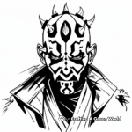 Star Wars: The Clone Wars Darth Maul Coloring Pages 2