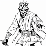 Star Wars: The Clone Wars Darth Maul Coloring Pages 4