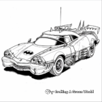 Steampunk Batmobile Coloring Pages 1