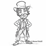Steampunk Character: Dapper Gentleman Coloring Pages 2