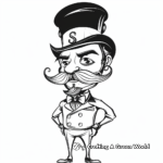Steampunk Character: Dapper Gentleman Coloring Pages 4