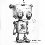 Steampunk Robots Coloring Pages for Kids 4