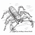 Stinging Scorpion Coloring Pages 4