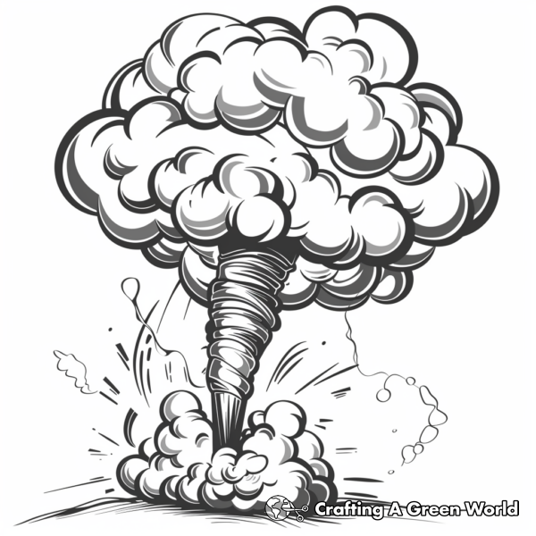 Tornado Coloring Pages - Free &amp; Printable!
