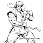 Street Fighter Tournament Coloring Pages 4