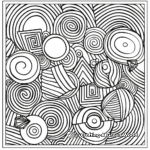 Stress Relieving Geometric Mindfulness Coloring Pages 1