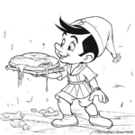 Stromboli and Pinocchio Dramatic Scene Coloring Pages 3
